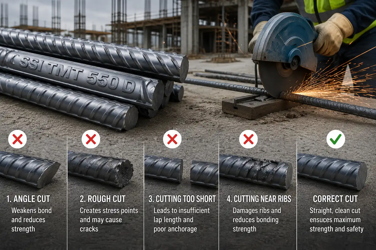 Reinforcement Bars Cutting Mistakes That Can Weaken Your Whole Structure