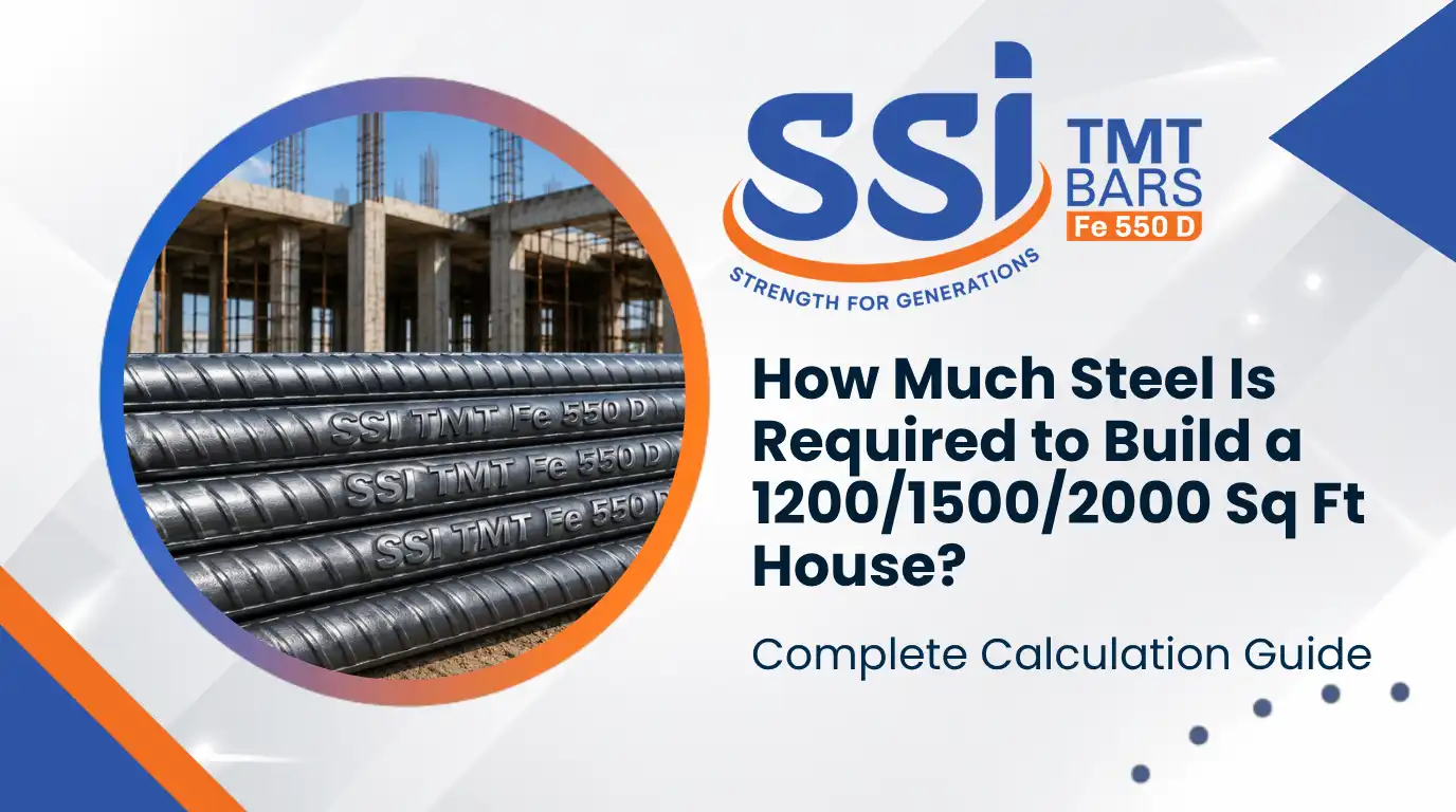 How Much Steel Is Required to Build a 1200/1500/2000 Sq Ft House